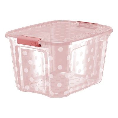 Bella Storage Solution 40qt Utility Storage Bins Pink | Target