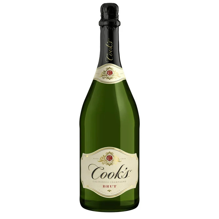 Cook's California Champagne Brut Sparkling White Wine, 1.5 L Bottle, 11.5% ABV - Walmart.com | Walmart (US)