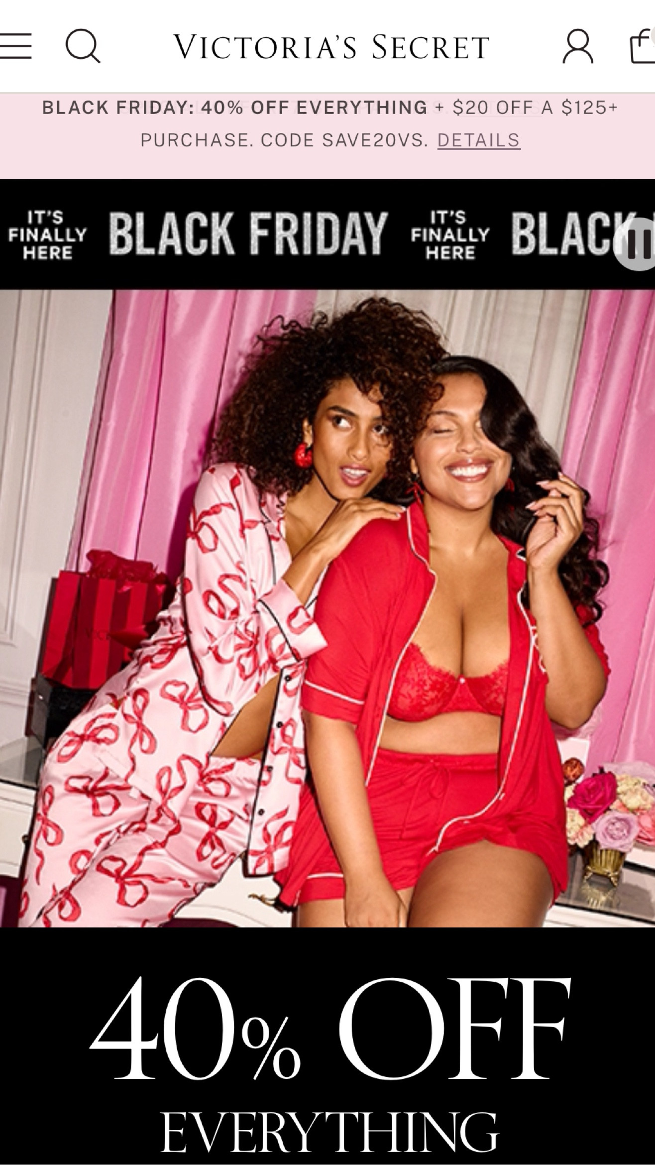 Victoria’s Secret 40% off Sitewide!

#LTKGiftGuide #LTKSaleAlert #LTKCyberWeek