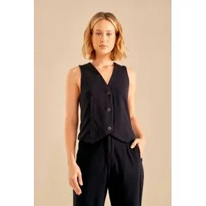 Colete Malha Nervuras - Preto PRETO | OffPremium (BR)