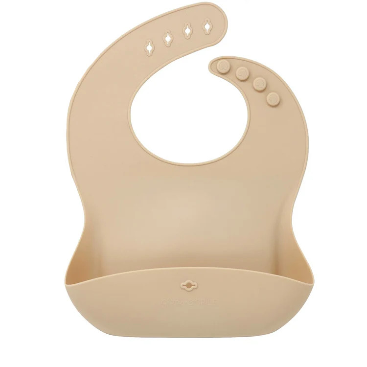 Silicone Bib, Nude | SpearmintLOVE
