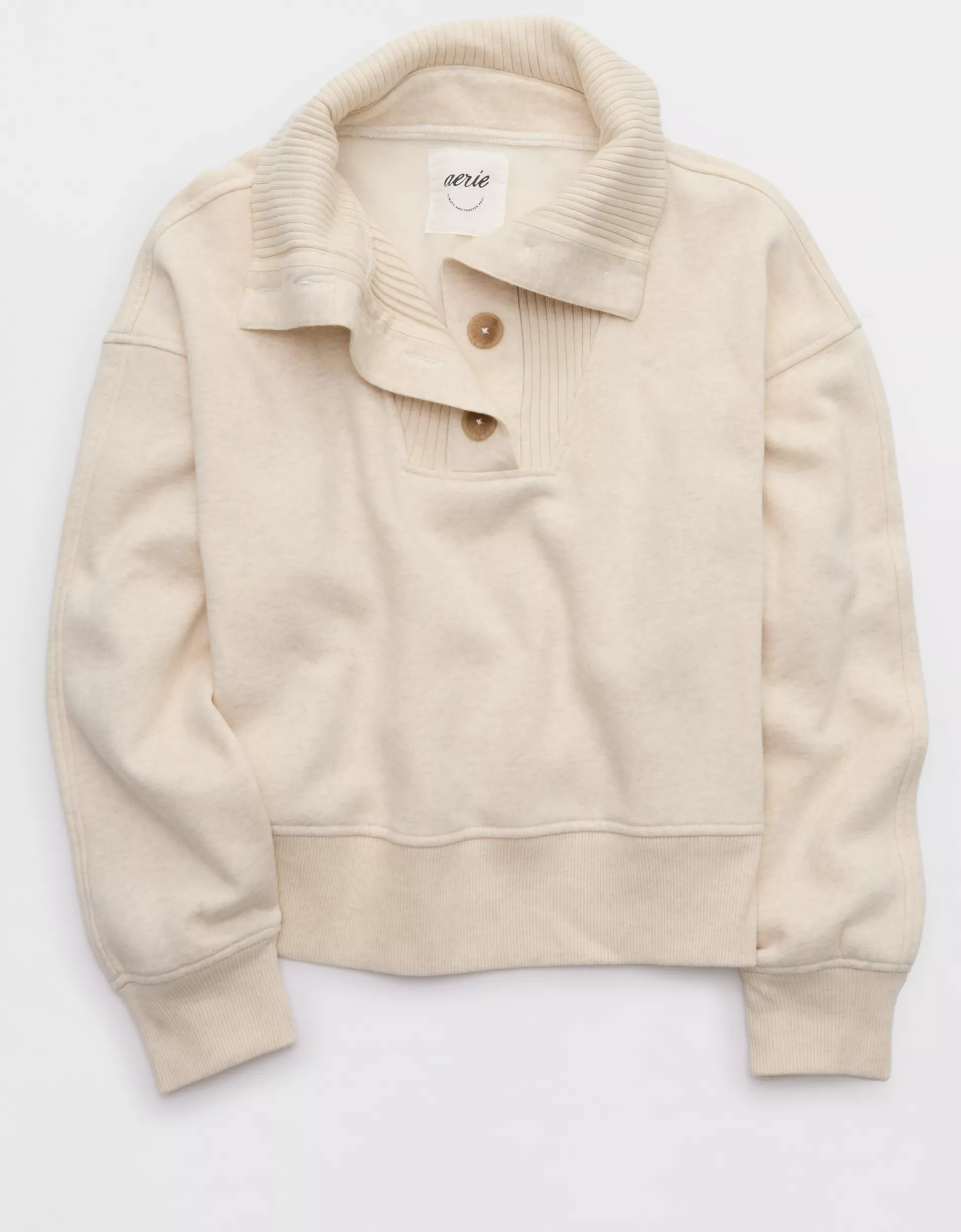 Aerie Best Button Sweatshirt | Aerie