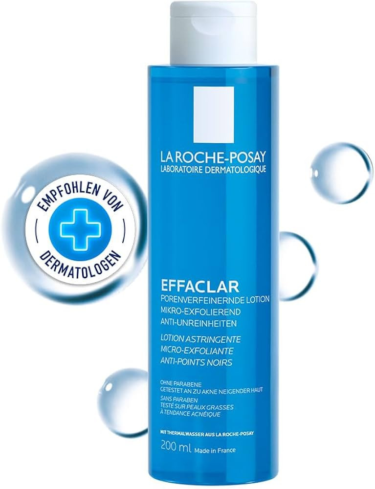 La Roche-Posay Effaclar Astringent Face Toner for Oily Skin, with Exfoliating LHAs to Minimize Ap... | Amazon (US)