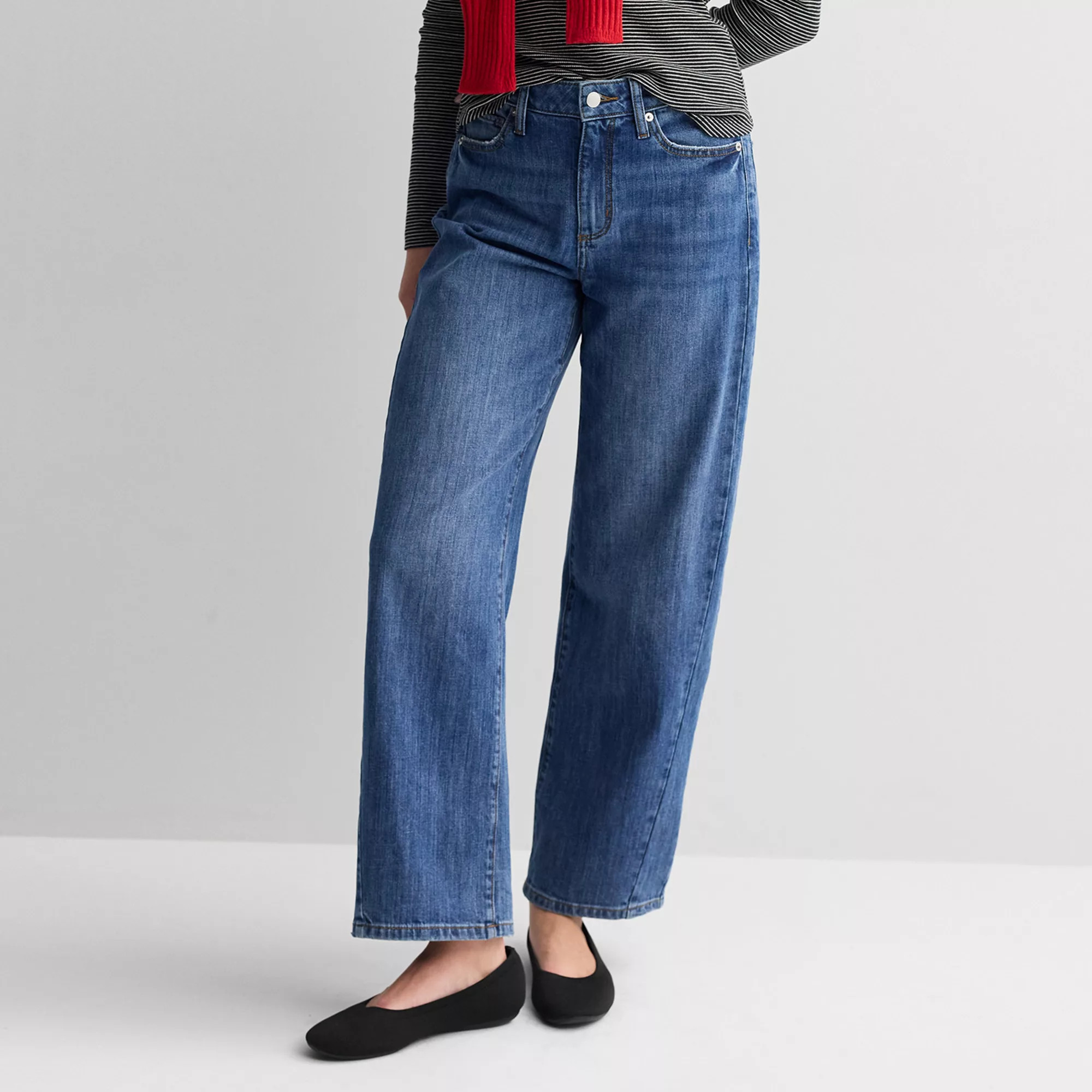 Women's Sonoma Goods For Life® High Rise Barrel Jeans | Kohl's