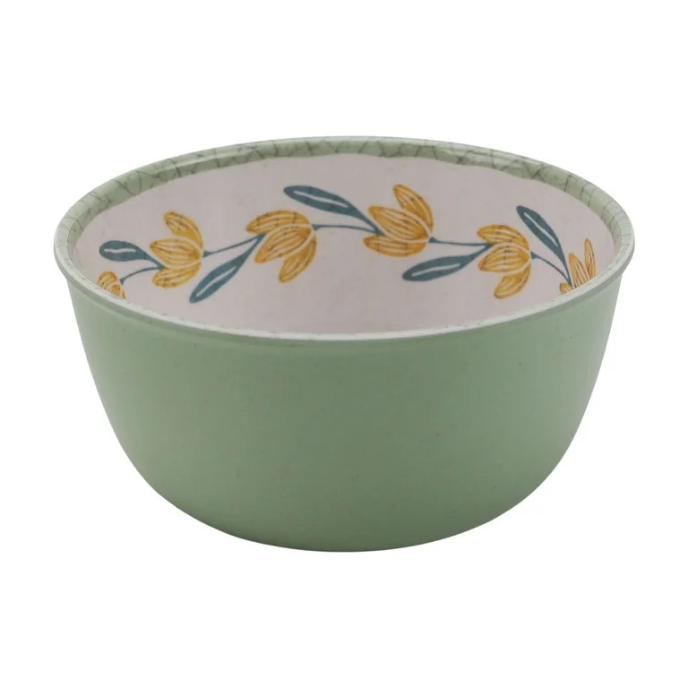 Better Homes and Gardens 2-Piece Bamboo Melamine Floral Dip Bowl Set | Walmart (US)