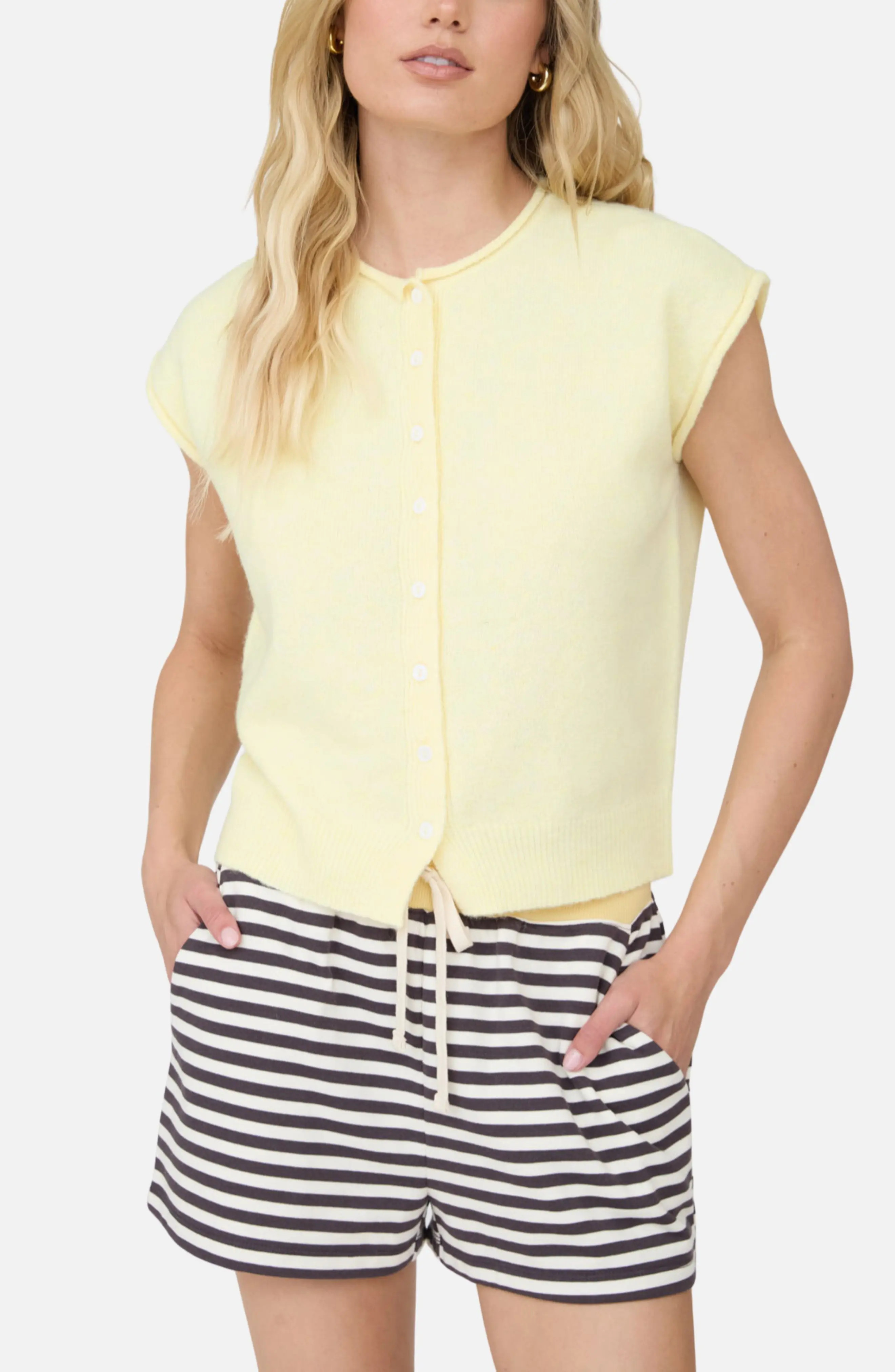 J.O.A. Cap Sleeve Cardigan (Women) | Nordstrom | Nordstrom