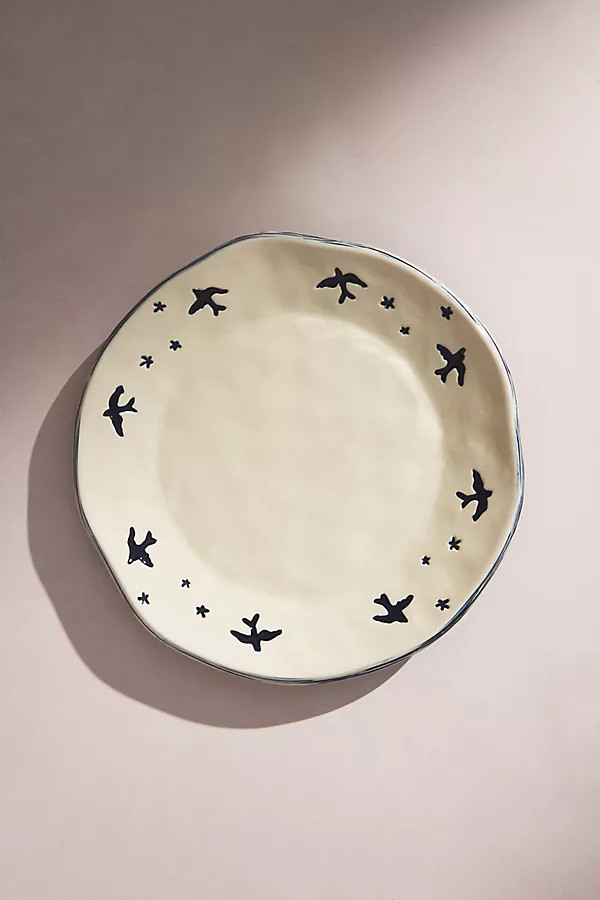 Lemieux et Cie Songbird Dinner Plates, Set of 4 By Lemieux et Cie in Blue Size S/4 dinner | Anthropologie (US)