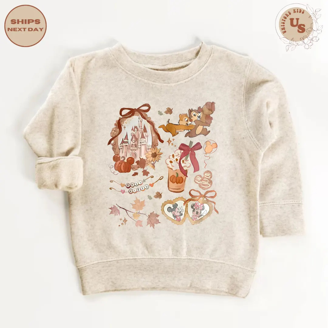 Coquette Bow Castle Sweatshirt, Disney Fall Vibes Shirt, Disney Characters Fall Shirt, Disney Fal... | Etsy (US)