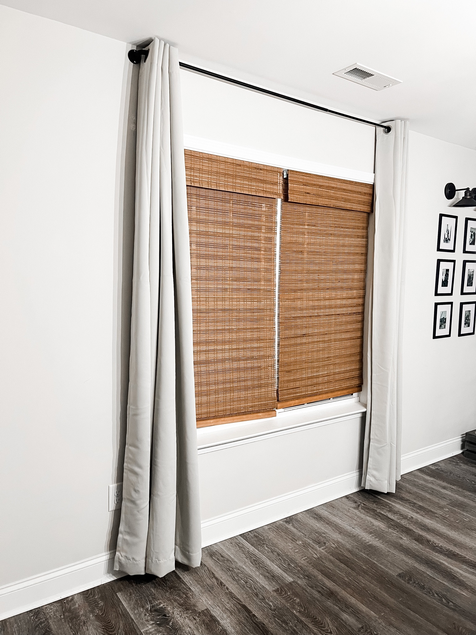 My curtains are Pearl Off-White and they are 54”x95”, Shades are 30” W x 60” H, and Rod is 48”-84” 🙌🏼 Raising these curtains was such a good idea!! 

#LTKunder50 #LTKfamily #LTKhome