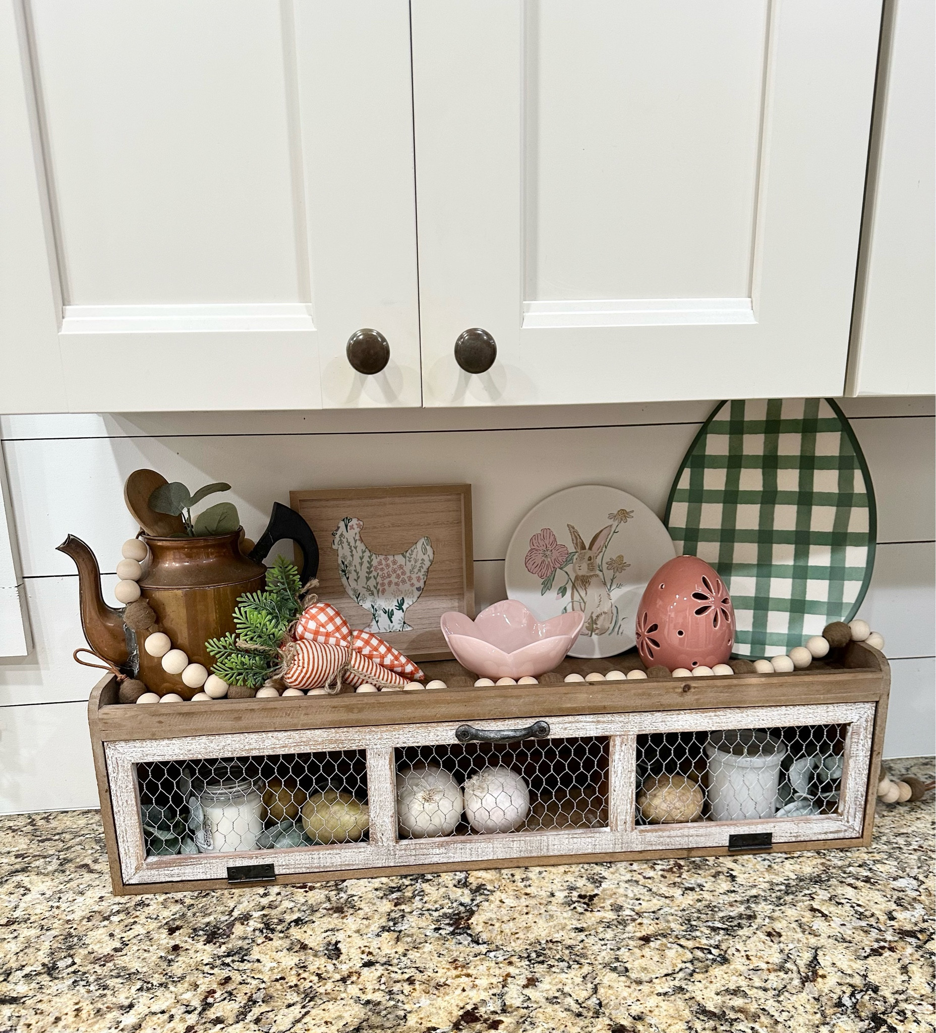 Spring decor, spring kitchen decor, spring tablescape, Easter decor, kitchen Easter decor, bunny plate, carrots, floral decor. 

#LTKSpringSale #LTKhome #LTKstyletip