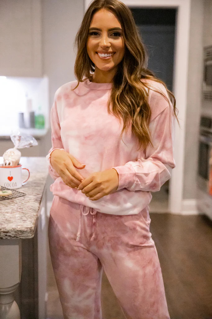 Cozy Specialist Blush Pink Tie Dye Pullover | The Mint Julep Boutique