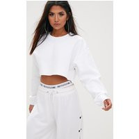 White Ultimate Cropped Sweater | PrettyLittleThing US