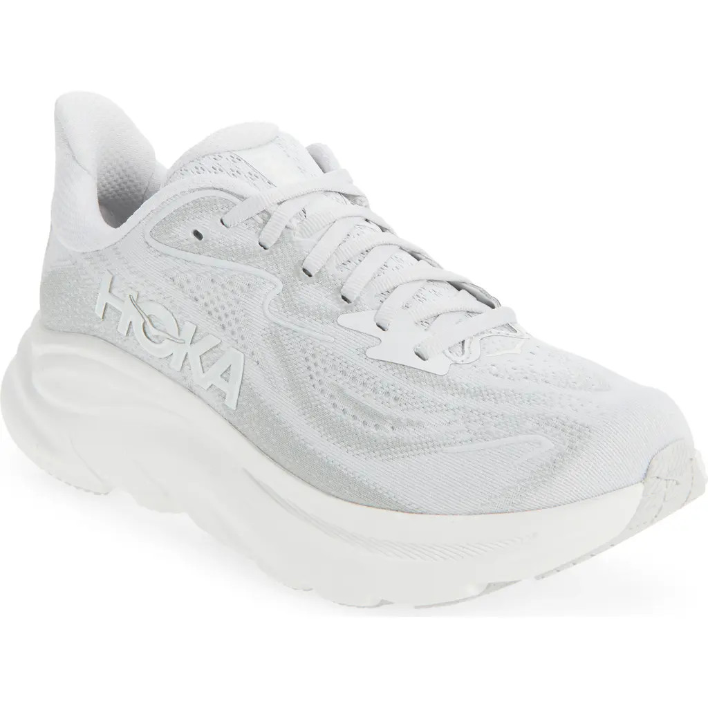 HOKA Clifton 10 Running Shoe in Cosmic Grey /Stardust at Nordstrom | Nordstrom