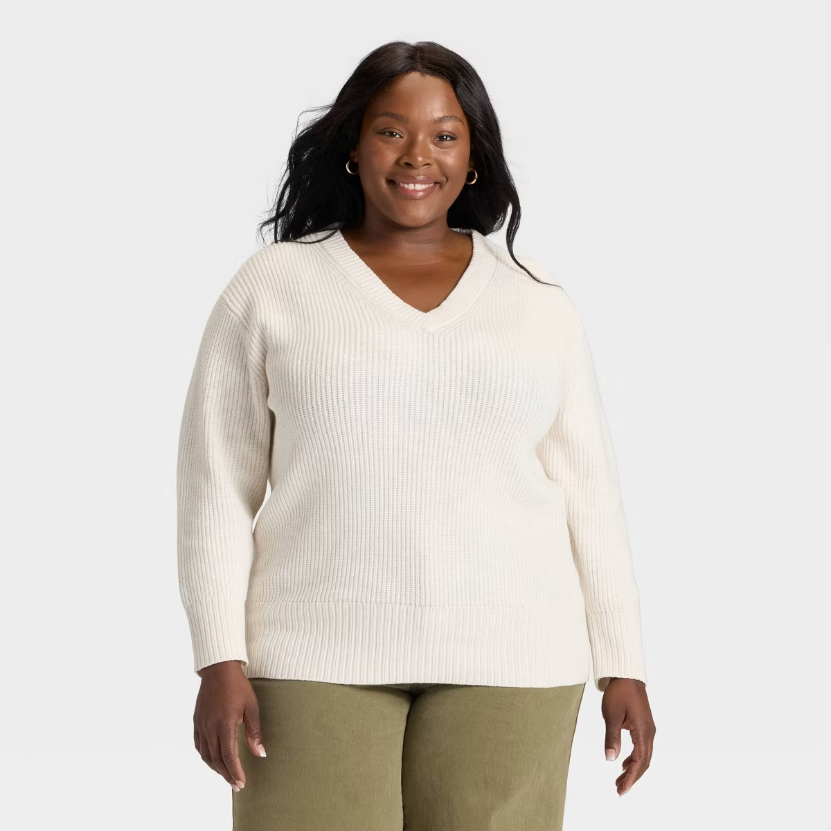 Women's V-Neck Pullover Sweater - Ava & Viv™ | Target