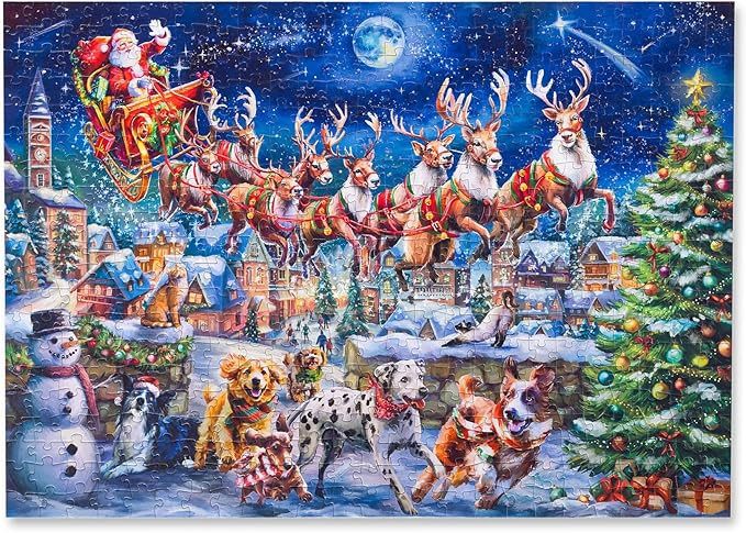 MOSAIC PUZZLES Santa's Best Friends - Christmas Puzzles for Adults - Premium Jigsaw Puzzles, 500 ... | Amazon (US)