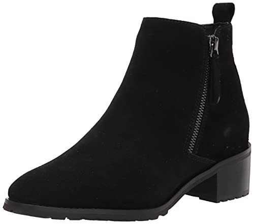 Blondo womens, Samara Ankle Boot, Black Leather, 9.5 Wide | Amazon (US)