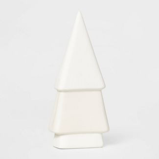 7.75in Ceramic 2 Tier Christmas Tree Decorative Figurine White - Wondershop™ | Target