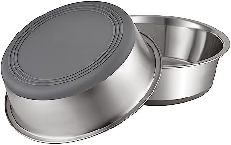 PEGYY11 Nonslip Stainless Steel Dog Bowls, 3.8 US Cup, 2 Count | Amazon (US)