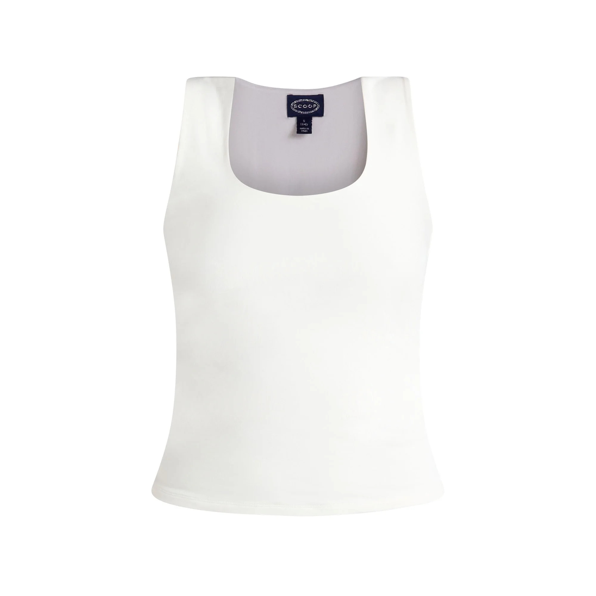 Scoop Women's Sleeveless Scoop Neck Contour Top, Sizes XS-XXL | Walmart (US)