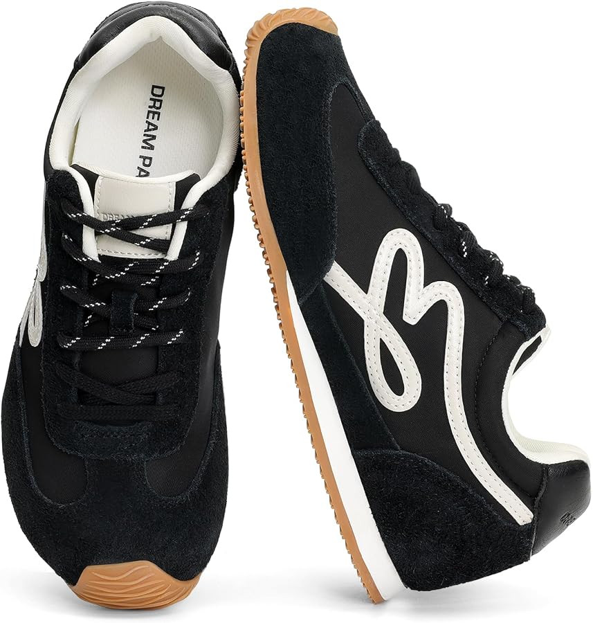 DREAM PAIRS Women's Retro Tennis Fashion Sneakers | Amazon (US)