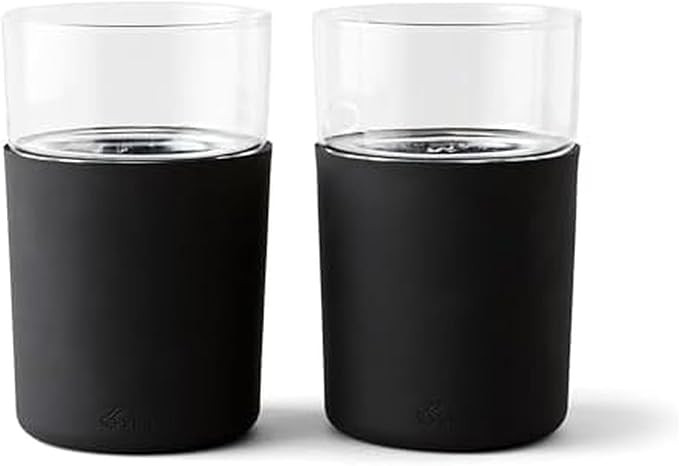 Rabbit Freezable Beer Glasses, 2 Count (Pack of 1), Black | Amazon (US)