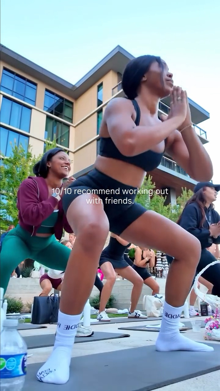 @shop.ltk hosted a Pilates class last week and I was reminded of my favorite fitness rule: consistency loves company. We laughed, pulsed, and left lighter. #ltkcon

If your motivation’s low … text a friend and schedule 30 minutes - walk, mat, anything. Doesn’t have to be perfect, but we LOVE a consistent queen!

Comment MOVE and I’ll DM my workout set from @abercrombie. It’s definitely a keeper. 

Save this for the next time you need a nudge.

pilates class, workout with friends, low impact workout, no jump pilates, core and glutes routine, 30 minute workout, consistency over perfection, fit over 35, mom of 3 fitness, hot pilates, beginner friendly pilates, accountability partner, wellness routine, move for your mood, hotel room workout, travel workout ideas