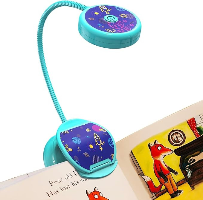 Vekkia Cute Rechargeable Book Light,Eye Caring Reading Light for Kids Clip on, 3 Colors & 3 Brigh... | Amazon (US)