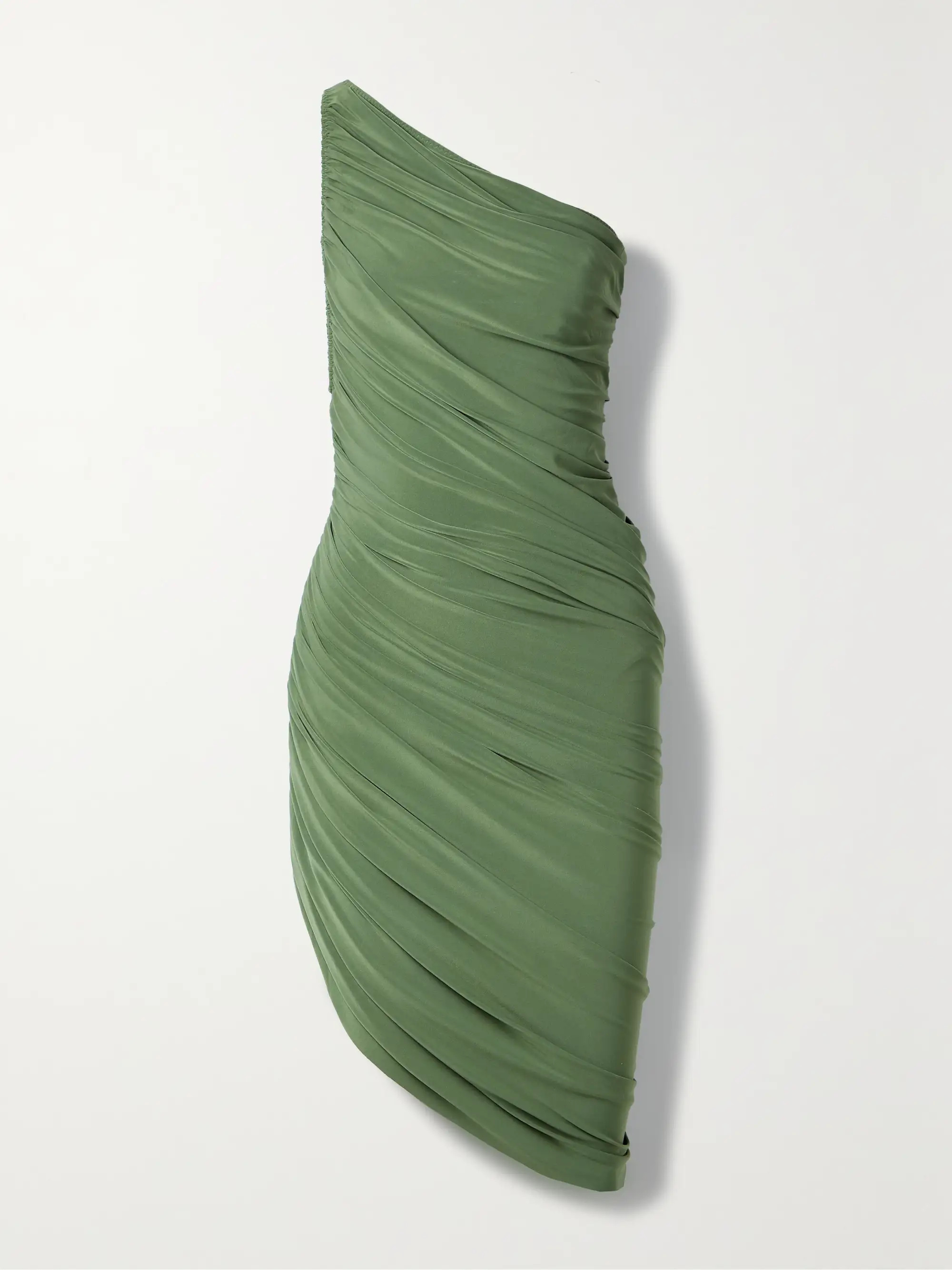 Diana one-shoulder ruched stretch-jersey mini dress | NET-A-PORTER (UK & EU)