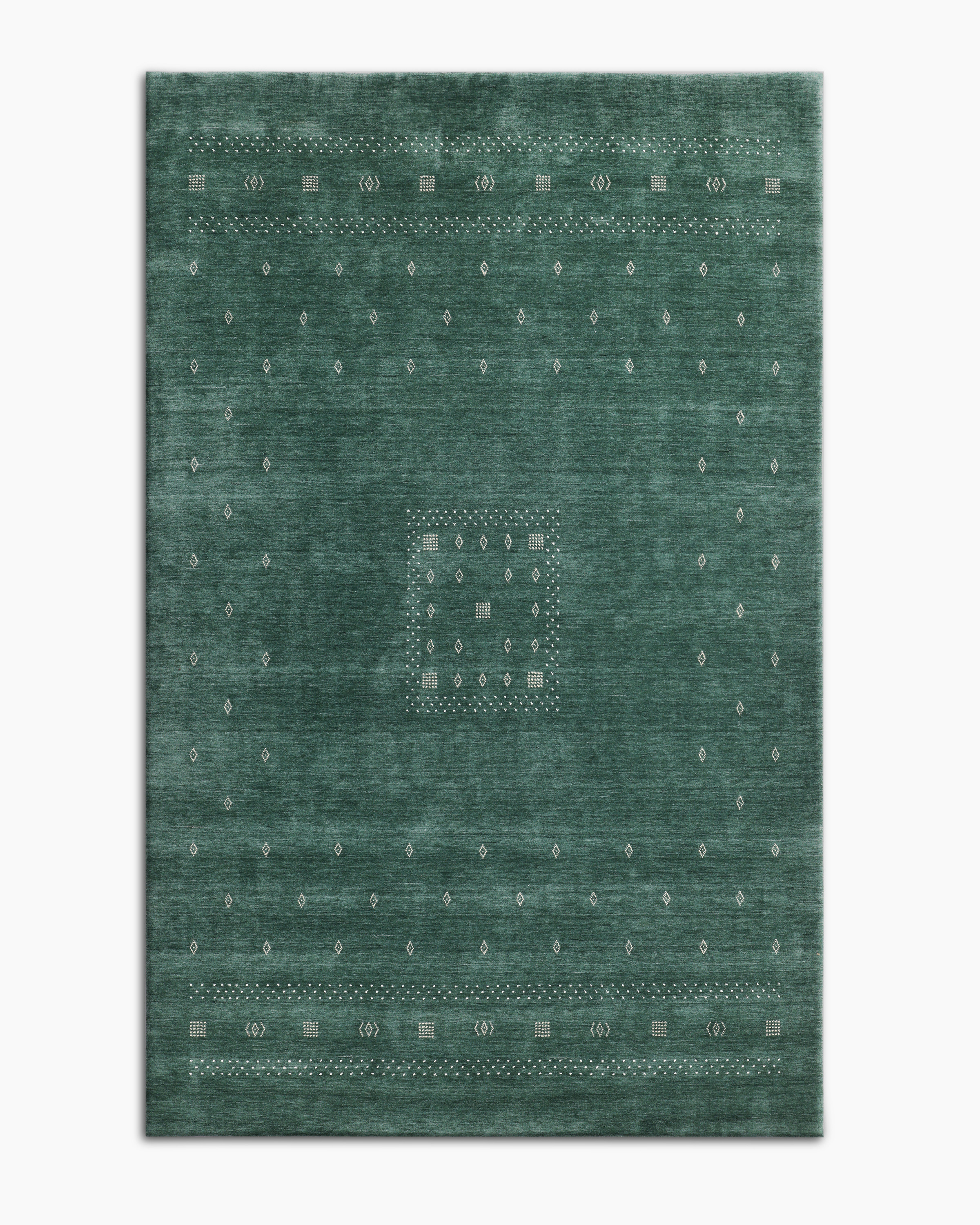 Quince Dakota Hand-Loomed Wool Rug in Green, Size 9' x 12' | Quince