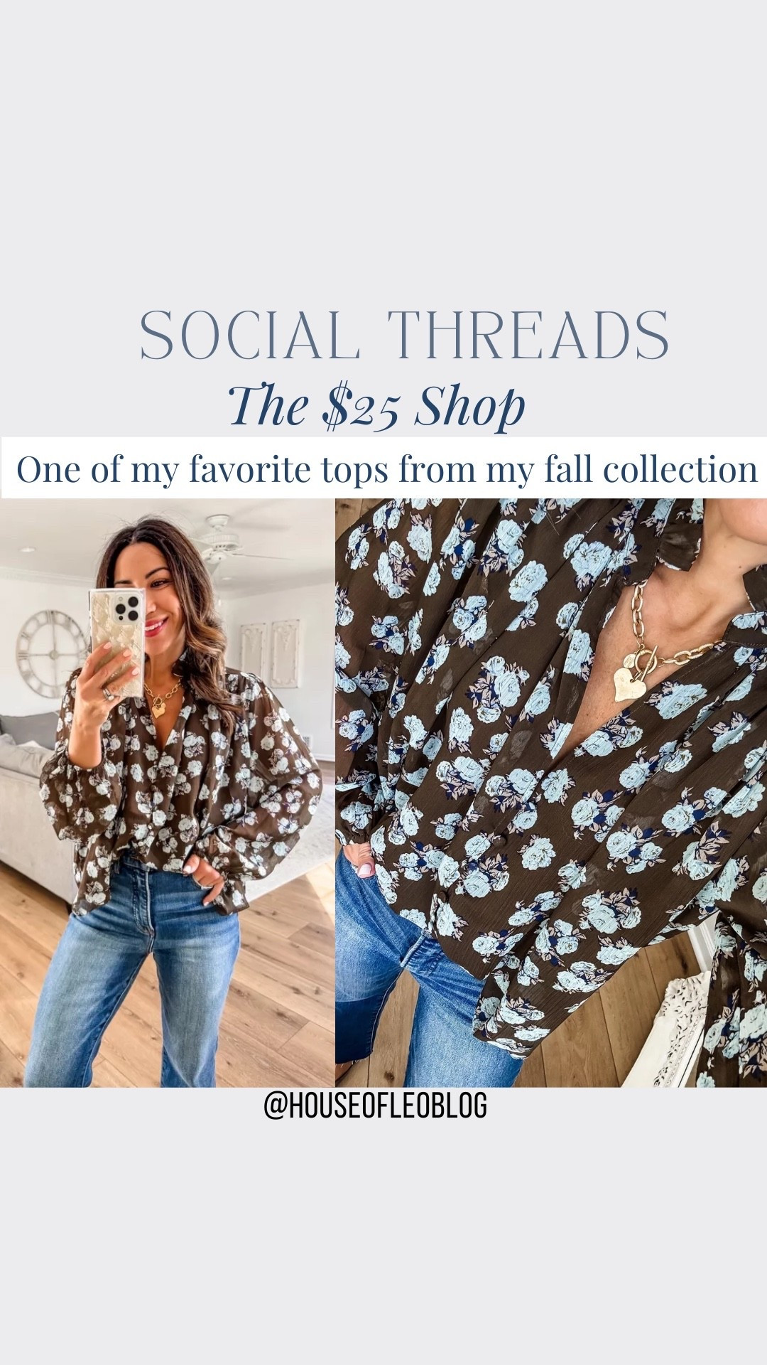 Only $25 for this floral blouse. Wearing small. Everything else listed in the carousel is also on sale for $25 at Social Threads.

#LTKOver40 #LTKSaleAlert #LTKFindsUnder50