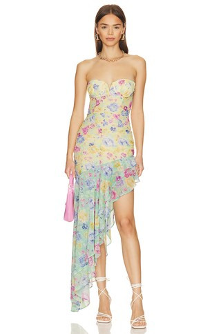 MAJORELLE Yelena Gown in Spring Vintage Multi from Revolve.com | Revolve Clothing (Global)