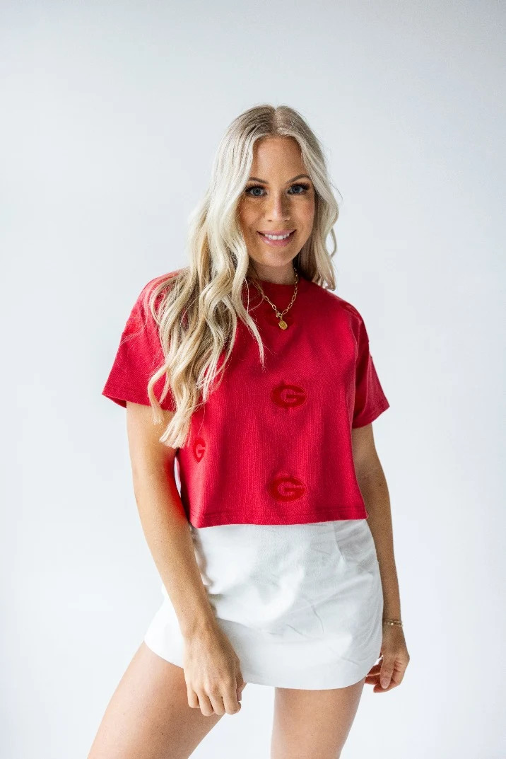 Georgia Ritter Repeat Heavyweight Crop Tee | Gameday Social