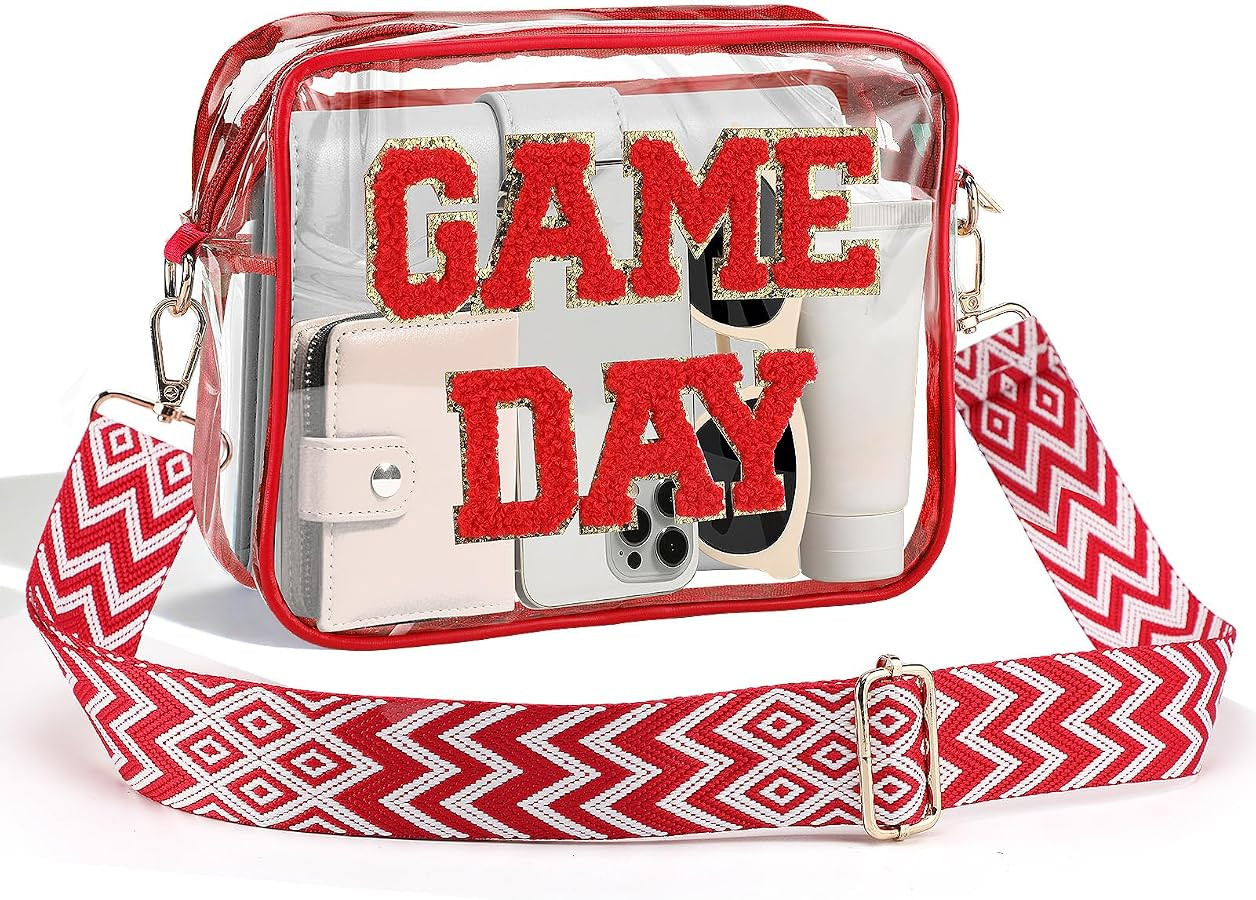 Game Day Clear Bag Stadium Approved, 9" x 7" x 2.5" | Amazon (US)