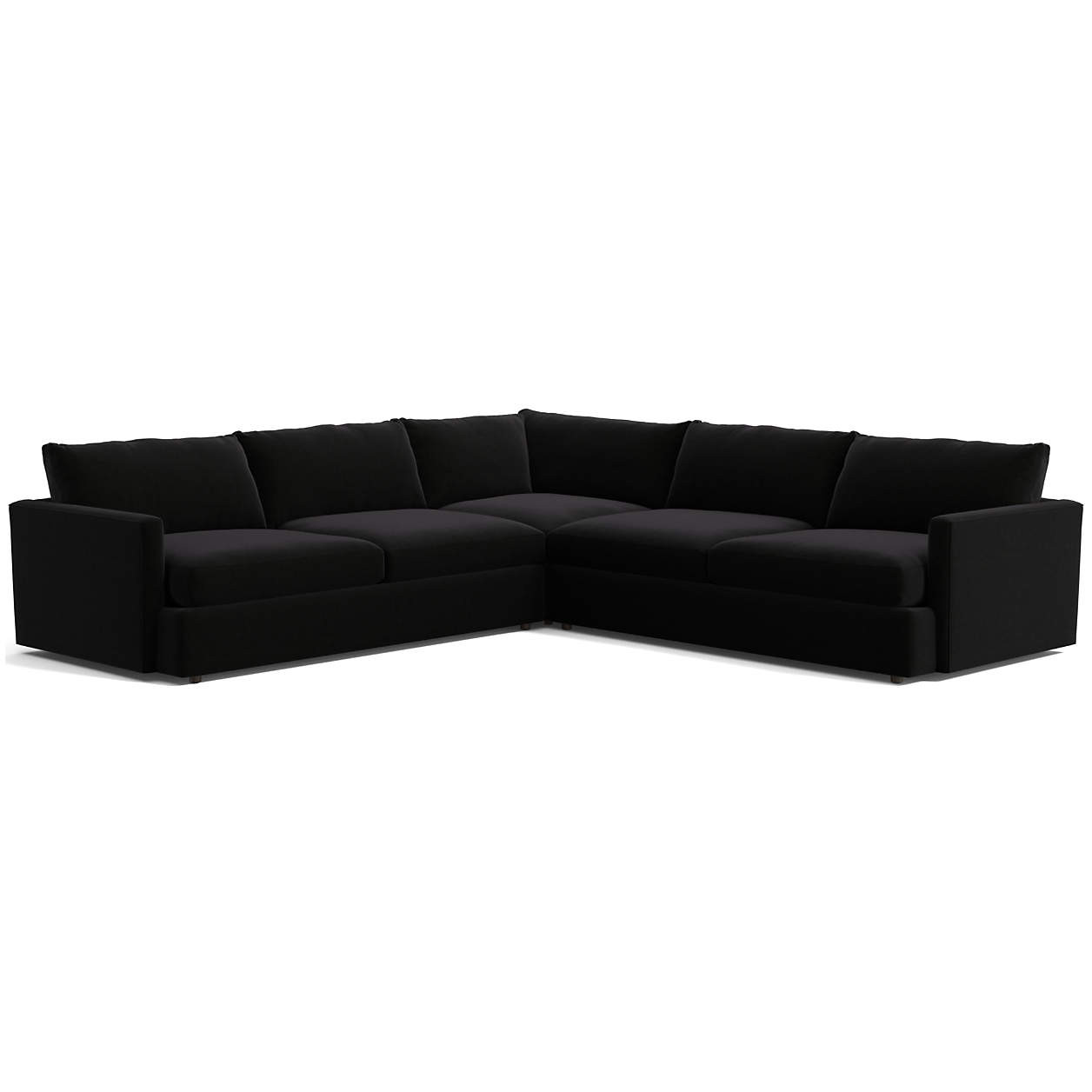 Lounge Deep 3-Piece Sectional Sofa + Reviews | Crate & Barrel | Crate & Barrel