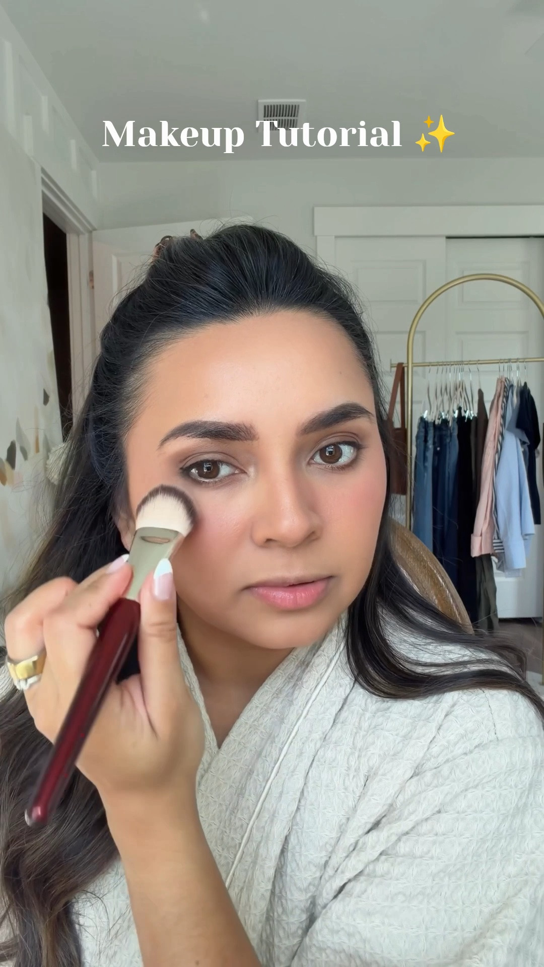 Makeup Tutorial!

Foundation shade medium 
Concealer shade 2N
Eyeshadow palette: coffee in hand
Liquid liner: intense black 
Brown liner: cocoa 
Contour: thrilled 
Bronzer: 03 
Blush: 44 nude lavalliere 
Blush balm: 5 mauve
Lip liner: limitless brown
Lipgloss: she’s flirty

#LTKBeauty #LTKSaleAlert #LTKgrwm