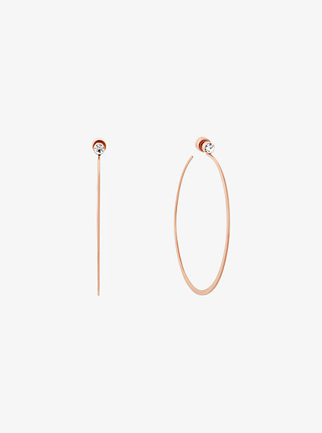 Rose Gold-Tone Hoop Earrings | Michael Kors US