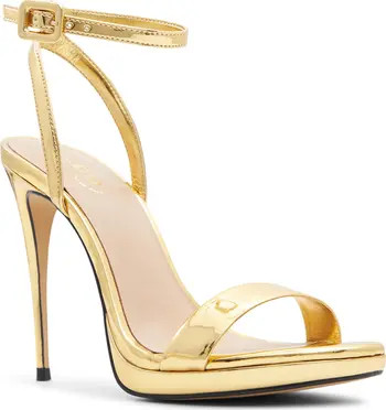 ALDO Kat Metallic Stiletto Sandal (Women) | Nordstrom | Nordstrom