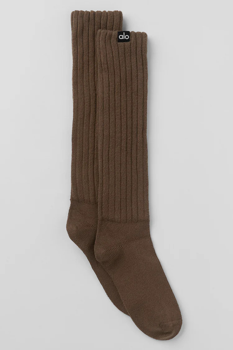 Unisex Scrunch Sock - Espresso | Alo Yoga (US)