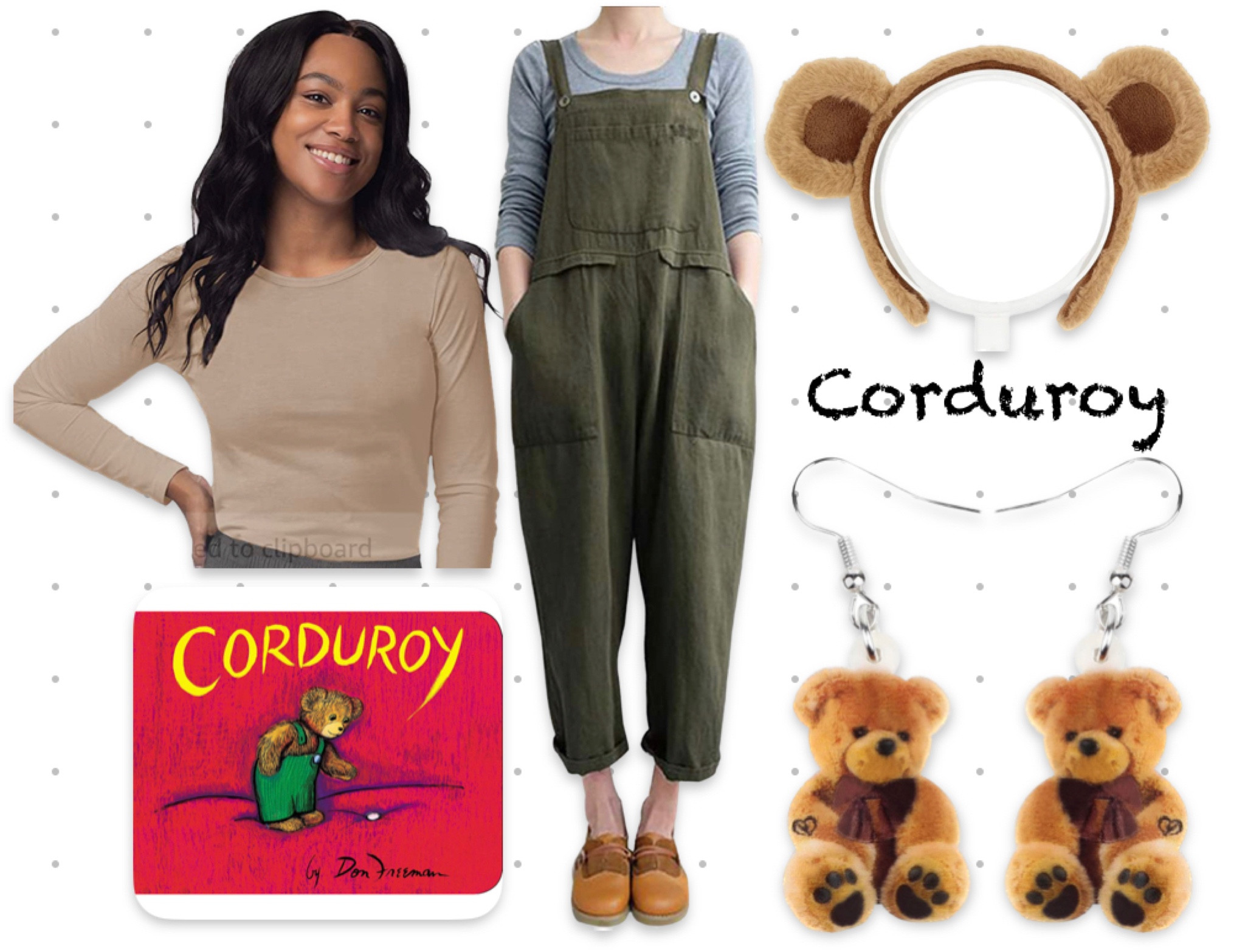 Dress up like a book character- Corduroy! #teacher 