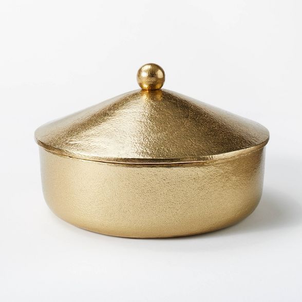 Short Brass Canister - Threshold&#8482; designed with Studio McGee | Target