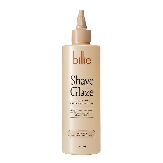 Billie Shave Glaze - Shaving Oil - Oil-to-milk shave protection - Coco Villa scent - 8oz | Amazon (US)