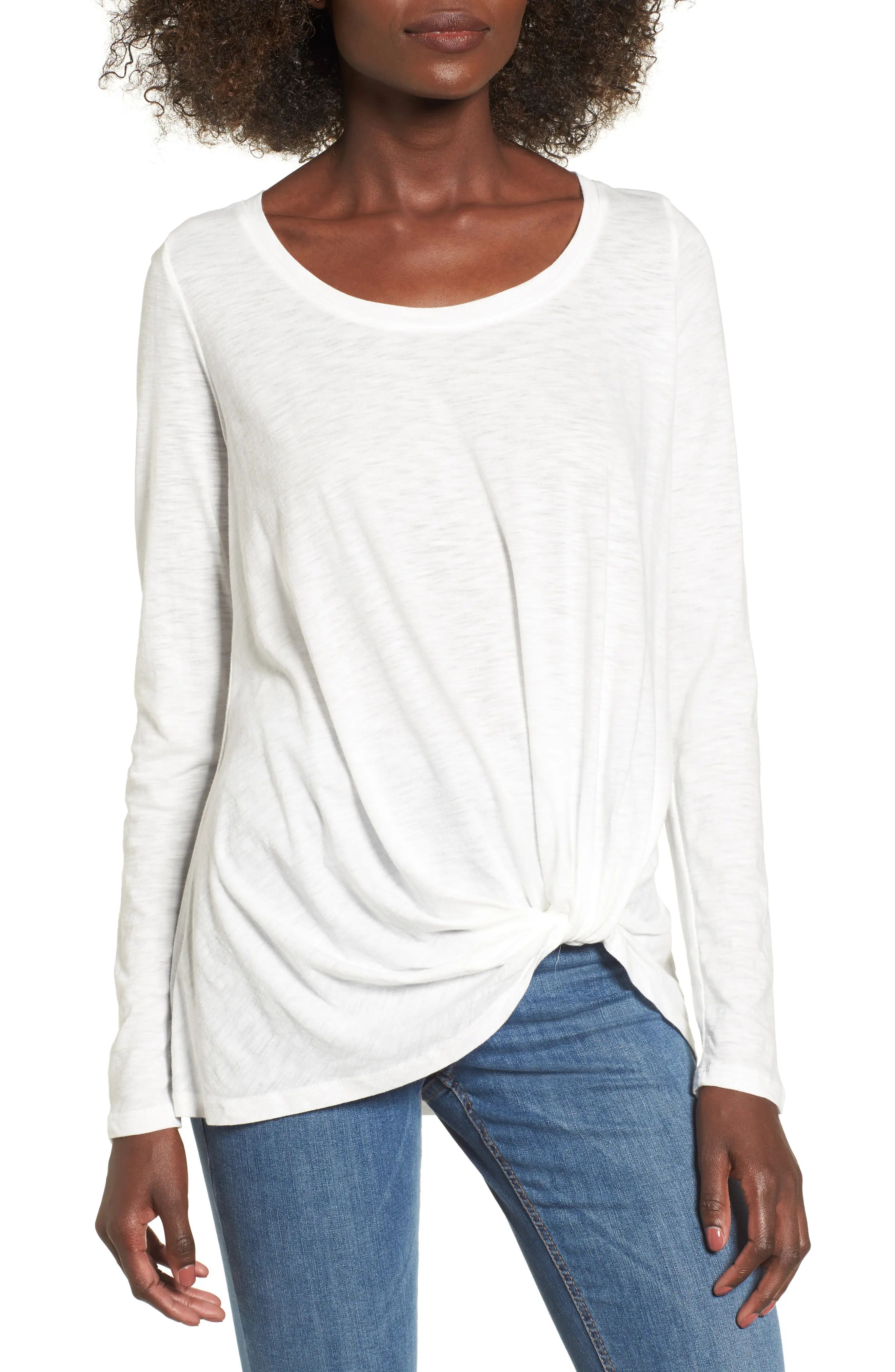 Twist Hem Tee | Nordstrom