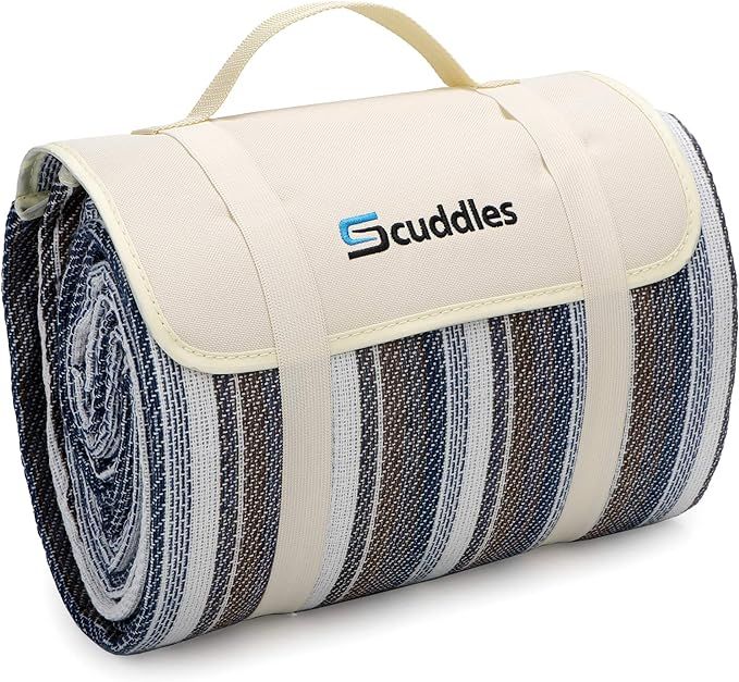 Scuddles Picnic Outdoor Blanket Roll Up Blanket Beach Mat for Camping on Grass Oversized Seats Ad... | Amazon (US)