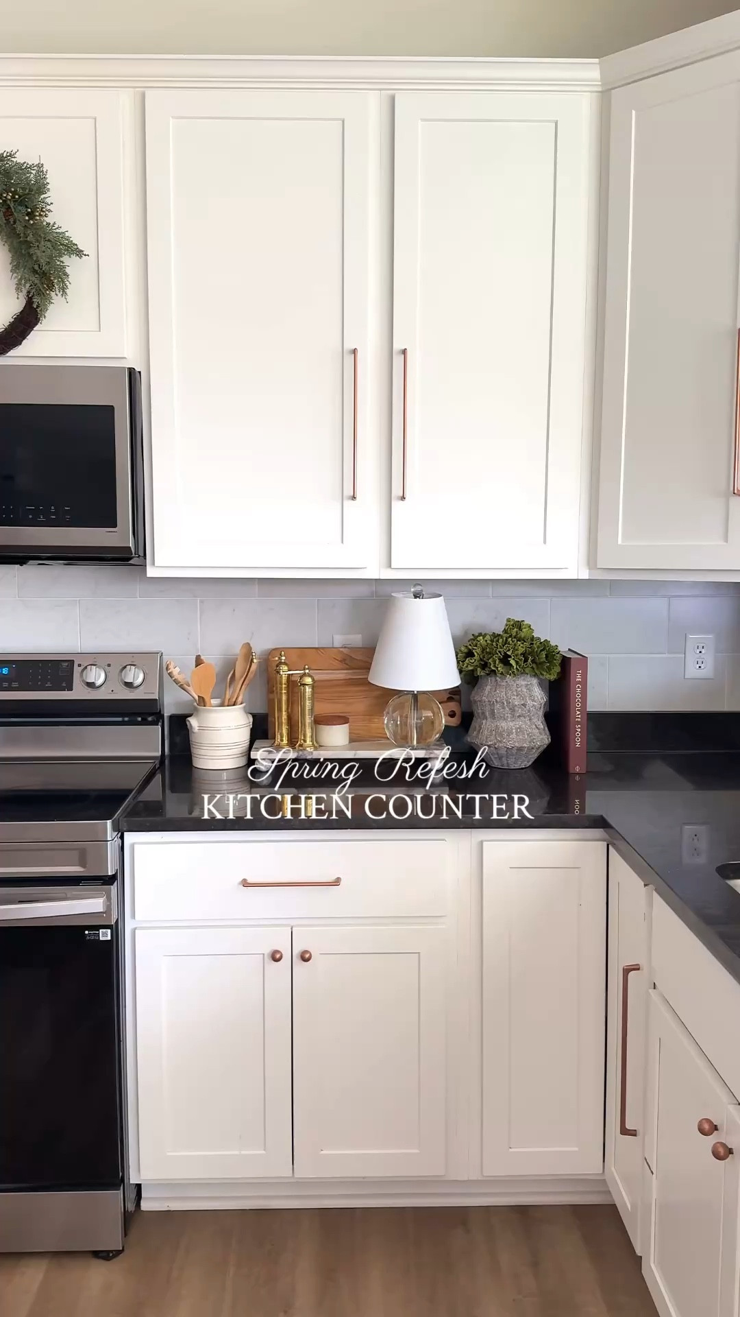 just switching a few things around, but it changed the whole feel. These are pieces I reach for every time 🤍 #kitchencounter #kitchen 

#LTKSeasonal #LTKU #LTKHome