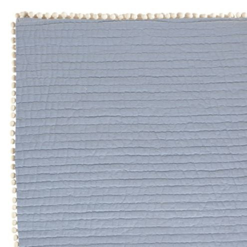 Audree Pom Pom Quilt - Gray | Ballard Designs | Ballard Designs, Inc.
