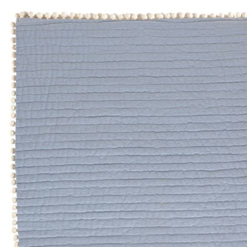 Audree Pom Pom Quilt - Gray | Ballard Designs | Ballard Designs, Inc.