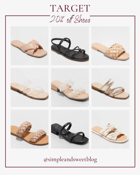 Target Shoes are currently 20% off! Here are some of my favorite sandals for spring and summer! 

#LTKunder50 #LTKsalealert #LTKshoecrush