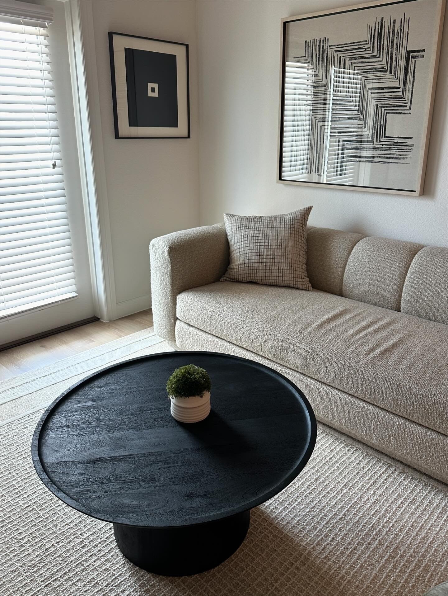 Neutral home aesthetic
Black round coffee table
Cool girl



#LTKHome