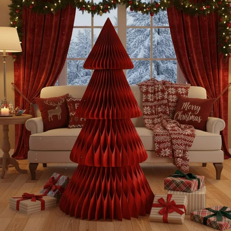 5ft Paper Honeycomb Tree, Charming Elegant Folding 3D Honeycomb Tree Design, Effortless Assembly ... | Walmart (US)