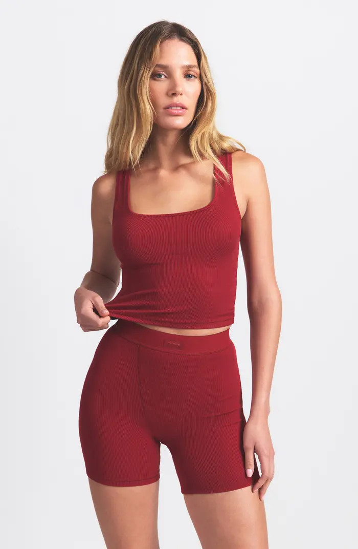 Pack of 3 Stretch Cotton Rib Tanks | Nordstrom